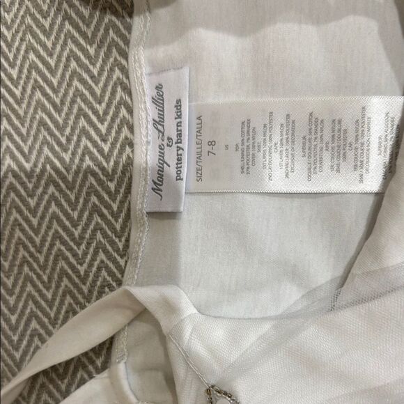 Pottery Barn Kids White and Blue Dance Costume Size 7-8 - Picture 6 of 6